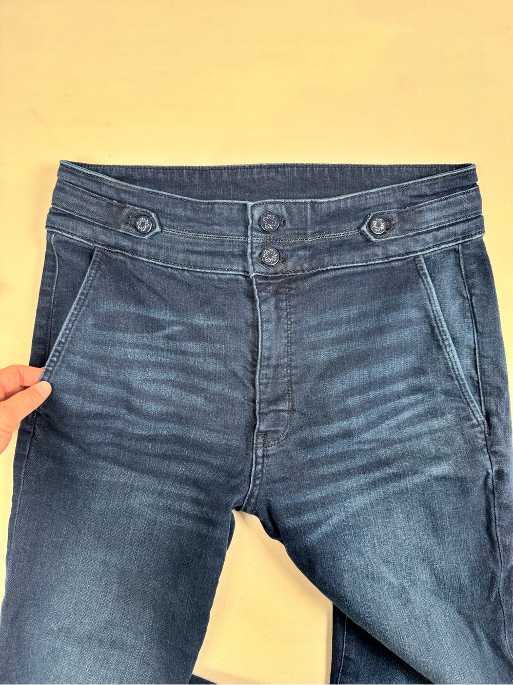 White House Black Market Extra High-Rise Boot Everyday Soft Jeans Blue Women’s 8 - Picture 4 of 9